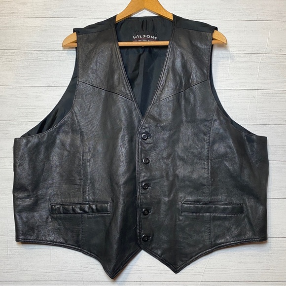 Leather Vest Big And Tall Black Vest Milwaukee Leather Men's Black